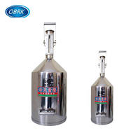 Réservoir de calibrage en acier inoxydable pour distributeur de carburant, bidon de mesure calibré 10L 20L