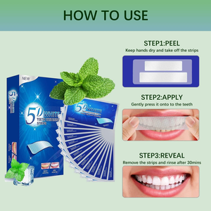 Bandes blanchissantes pour les dents 28 pièces Formule professionnelle à intensité professionnelle sans danger pour l'émail pour les taches de café avec traitement de réduction de la sensibilité - Product Image 6