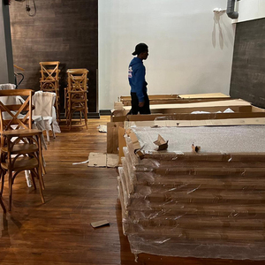 Trang Trại Ăn Uống 240Cm Sự Kiện Đảng Ngoài Trời Hình Chữ Nhật 8ft Gấp Bằng Gỗ Trang Trại Bàn Đám Cưới - Product Image 3