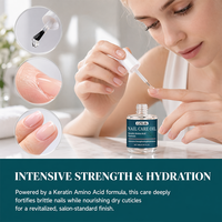Huile de Soin des Cuticules à la Kératine et aux Acides Aminés Marque Blanche – Hydratante, Fortifiante et Réparatrice pour Cuticules Sèches et Cassantes – Sérum Facile d'Application pour des Ongles Sains