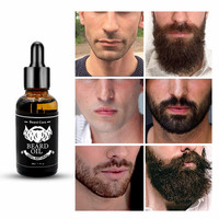 Meilleur kit de baume à l'huile de croissance de barbe au parfum de bois de santal naturel de marque privée pour hommes