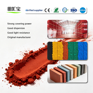 Pigmento inossidabile rosso giallo nero di ossido di ferro per vernici e rivestimenti, tipo pigmento ceramico, polvere effetto inchiostro per modelli. - Product Image 1