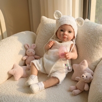 Poupée Reborn Fille Corps Entier Réaliste de 18 Pouces, Jouet en Silicone Souple pour Enfants de 3 Ans et Plus, Cadeau Idéal