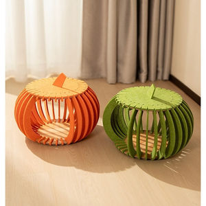Cama para Mascotas de Fieltro de Calabaza, Ecológica, Cómoda, Transpirable, Moderna, Portátil, para Perros y Gatos, para Sala de Estar - Product Image 4
