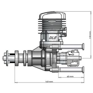 Wholesale Price Original DLE DLE35RA 35cc DLE <b>Gasoline</b> / Petrol Engine for RC Airplane - Product Image 4