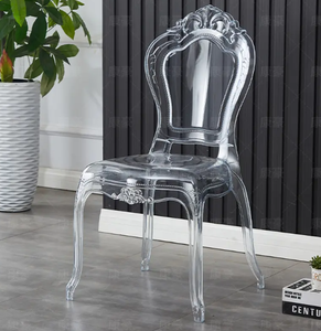 Respaldo de alta calidad Hotel Banquete Fiesta Evento <span class=keywords><strong>Resina</strong></span> transparente Cristal Boda Acrílico Silla de plástico transparente - Product Image 2