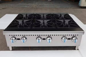 Nouvelle cuisinière à gaz de table 6 brûleurs en acier inoxydable Gaz GPL GN pour <span class=keywords><strong>restaurant</strong></span> et équipement de cuisine d'hôtel - Product Image 2