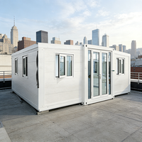Maison de Luxe pour Grand-Mère 20x40 Pieds, Conteneur Extensible, 2 Chambres, Préfabriquée, Portable, Mobile, pour Hôtels et Appartements