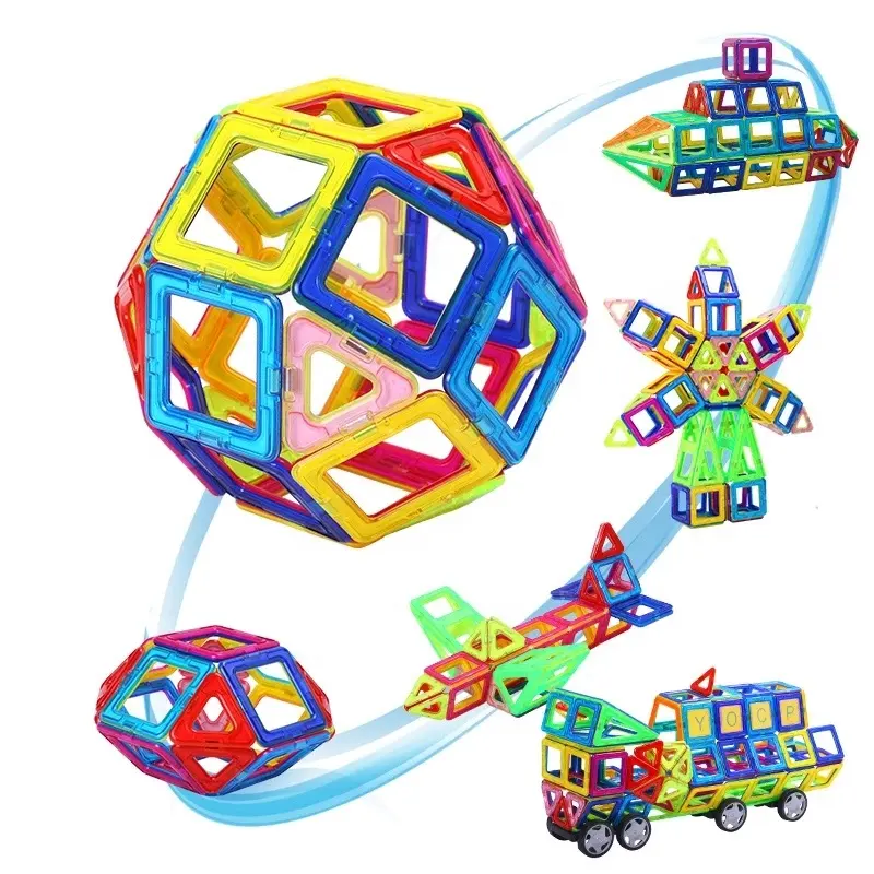 110pcs-184pcs Mini Magnetic Designer Baukasten Modell & Bau Spielzeug Kunststoff Magnet blöcke Lernspiel zeug für Kinder