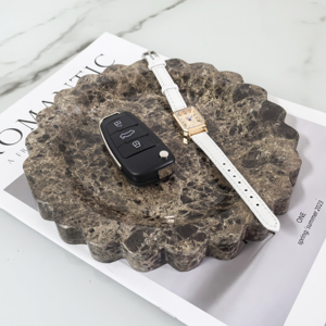 Vintage Natural Marble Tray Handmade Modern Storage Dish for Wedding Counter Vanity Dresser Nightstand Desk <strong>Small</strong> <strong>Ornaments</strong> - Product Image 3