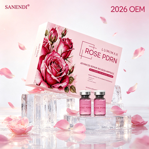 Ampoule de sérum visage PDRN à la rose, marque privée, texture légère et absorbable, stabilise l'état de la peau pour les soins quotidiens. - Product Image 2