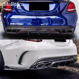 สำหรับ C-Class W205 4 ประตู รุ่น FD สไตล์คาร์บอนไฟเบอร์  ลิ้นกันชนหลัง  ดิฟฟิวเซอร์หลัง ปี 2015-2021 - Product Image 2