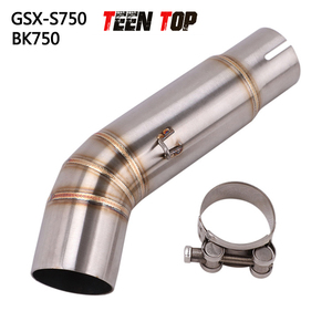 Pour <span class=keywords><strong>Suzuki</strong></span> Middle Link Pipe GSX-S <span class=keywords><strong>750</strong></span> BK750 GSR750 2018 ~ <span class=keywords><strong>2022</strong></span> 51mm 304 Tuyau moyen d'échappement en acier inoxydable - Product Image 4