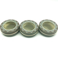 Bocal en aluminium coloré rond de 40ml Boîte en aluminium de stockage au safran
