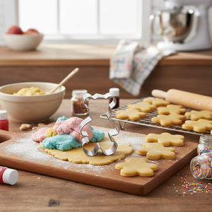 Découpeur de biscuits en acier en forme d'ours en peluche ensemble d'outils de décoration de gâteau personnalisable tampons de presse à biscuits outils à biscuits colorés - Product Image 3