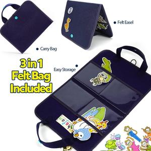 Toddlers' Educational <b>Felt</b> Board with Flannel Pieces for Preschool Storytelling and Learning Activities - Product Image 2