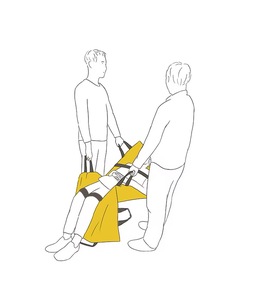 Civière de transport en nylon léger 180x70cm Jaune EZ-GO EVC-200 - Product Image 6