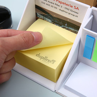 Jeu de mini briques mémo personnalisées créatives, notes autocollantes colorées avec impression de logo, onglets d'index 3D pour cadeaux promotionnels