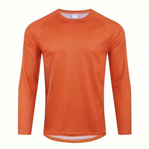 Maglia da Uomo Personalizzata per Corse Automobilistiche a Maniche Lunghe Jersey da Moto con Girocollo Eco-Friendly ad Asciugatura Rapida - Product Image 4