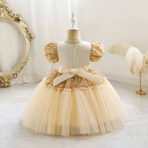 Abito da Damigella con Paillettes per Festa di Compleanno Bambine Costume da Principessa per Matrimonio e Cerimonie - Product Image 6