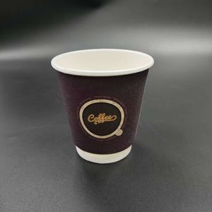 Emballage en papier pour tasse à café Récipient de nourriture Boîte à pizza Tasses jetables Doublures de friteuse à air 8oz-16oz Chaud avec bol à café Prendre du pop-corn - Product Image 6