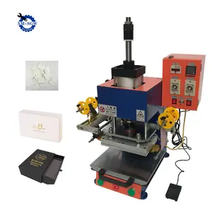 Upgraded Hot Foil Stamping Machine Leather Bronzing Pressure Mark Machine for PVC Leather PU Paper Logo Embossing