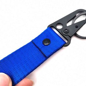 <b>Custom</b> Durable Zinc Woven Strap Carabiner <b>Keychain</b> with No Logo Eagle Nose Clip-Promotional Multi-Function Car Key Holder - Product Image 3
