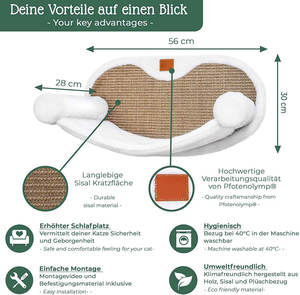 Cama de Gato montada en la pared, estante, conjunto de tumbonas, muebles para mascotas, casa de animales, casa de gato - Product Image 2