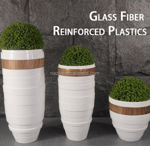 Vases à fleurs en fibre de verre pour pots de plantes à la mode pots de jardin intérieur extérieur pour plantes - Product Image 5