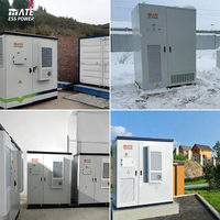 Sistema de Almacenamiento de Energía Solar MATE, Batería de 100kW 215kWh 125kW 253kWh, Gabinete ESS LiFePO4 Refrigerado por Aire para Sistemas de Suministro de Energía Fuera de la Red
