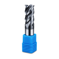 DOHRE HRC55 Fraise à queue carrée en carbure monobloc à 4 dents pour CNC, pour moules et acier inoxydable