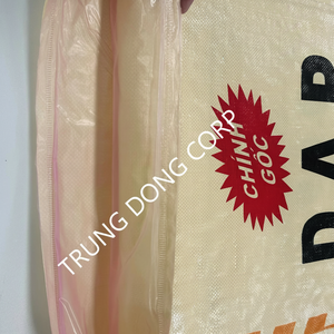 Sacos tejidos de PP sin recubrimiento de tamaño personalizado Flexo Impreso PE Dobladillo Costura superior Hecho Vietnam para almacenamiento de alimento de harina de 5kg 50kg para fertilizante - Product Image 1