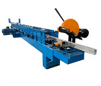 Machine de formage à rouleaux pour rails de porte de garage à enroulement en aluminium, porte à enroulement métallique