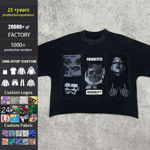 ผู้ผลิตเสื้อผ้าขายดี ขายส่งเสื้อยืดผ้าฝ้าย 100% ผู้ผลิตเสื้อยืดไซส์ใหญ่ เสื้อยืดผ้าฝ้ายพิมพ์ลายตามสั่ง - Product Image 1