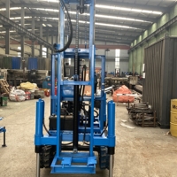 Vente directe d'usine hydraulique Diesel puits d'eau plate-forme de forage mine plate-forme de forage pompe de pulvérisation haute pression pompe à eau roues 150m