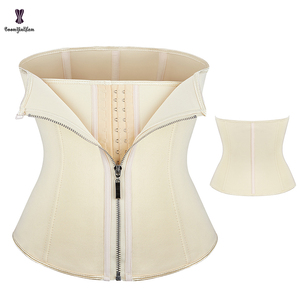 Cerniera anteriore e gancio 6 corsetto sottoseno in acciaio disossato <span class=keywords><strong>guaina</strong></span> termica dimagrante cintura calda da donna cintura in Neoprene Plus Size XS a 6XL - Product Image 5