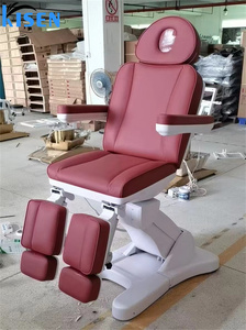 Fauteuil de beauté électrique professionnel de luxe Kisen, salon de beauté, table de massage à 4 moteurs, siège rotatif à 360 degrés, lit de beauté - Product Image 6