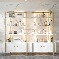 Présentoirs de magasin de cosmétiques pour salon de beauté Supports de maquillage Présentoir de bouteille de parfum à lumière LED