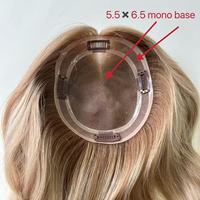 Envío Rápido, Estilos Más Vendidos en Salones de Belleza, Topper de Cabello Mono de 5.5*6.5, Alta Densidad, Cabello Humano Virgen de Alta Calidad, Suministro Estable