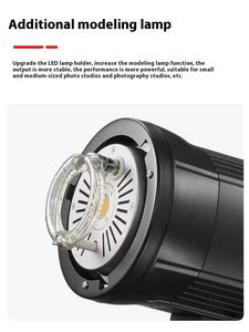 <span class=keywords><strong>SK300II</strong></span>-V <span class=keywords><strong>Godox</strong></span> 300Ws SK400II-V 400Ws 2.4G Système X sans fil 5600K Lampe de modélisation LED Studio Flash stroboscopique Éclairage photographique - Product Image 2