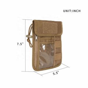 Fashionable Slim Travel Pouch Convenient Anti-Theft Nylon Blocking Neck <b>Wallet</b> With <b>Passport</b> <b>Holder</b> and ID Card Organizer - Product Image 2