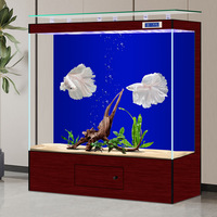 Aquarium en verre ultra-blanc ODM/OEM pour la maison, l'extérieur, le bureau, mural ou sur pied, de taille moyenne à grande, avec garantie de 2 ans