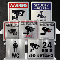 Plaques signalétiques modernes en acier inoxydable pour le commerce électronique transfrontalier, avec sérigraphie et gravure, surveillance 24h/24, fourniture directe usine