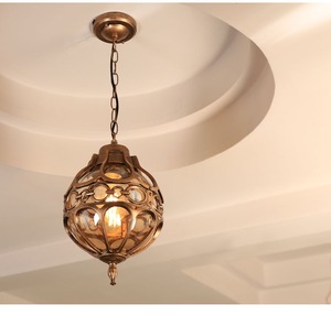 Lámpara Colgante Tradicional de Plástico con Paneles de Vidrio, LED 2700K Blanco Cálido, Lámpara de Techo para Interiores, Garantía de 10 Años - Product Image 1
