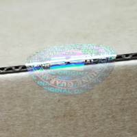Étiquettes Laser 3D de sécurité hautement transparentes, autocollants holographiques originaux