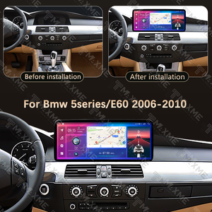 Pantalla GPS Android de 12.3 Pulgadas para BMW Serie 5/E60/LHD 2006-2010, Control del Volante, Reproductor de Radio para Auto con Manos Libres - Product Image 2
