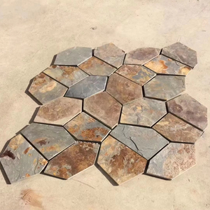 Không thường xuyên tự nhiên gỉ đá đen đá bền chia ngẫu nhiên điên lát flagstone cho ngoài trời bên ngoài khu vườn và con đường - Product Image 1