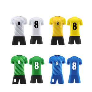 批发无标志高品质升华足球服套装数码印花足球定制足球服支持定制 - Product Image 3