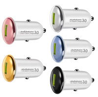 Fabrik-Großhandel QC3.0 18W USB Schnell-Autoladegerät, Hergestellt aus Feuerfestem PC-Material