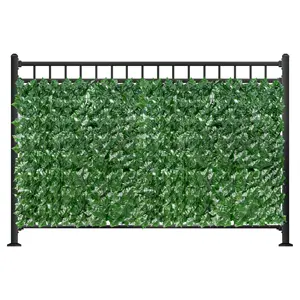 Linwoo nhân tạo thực vật nhân tạo Ivy sự riêng tư hàng rào màn hình 100x300 Nhân Tạo Màu Xanh Lá Cây lá hàng rào